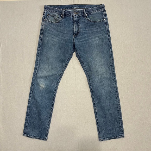 Brooks Brothers Other - Brooks Brothers Mens Straight Fit Jeans Blue Medium Wash Stretch W36 L32
